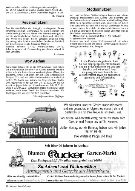 Gemeinde-Blatt - Gewerbeverein Aschau