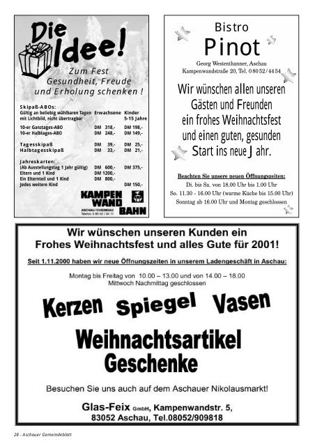 Gemeinde-Blatt - Gewerbeverein Aschau