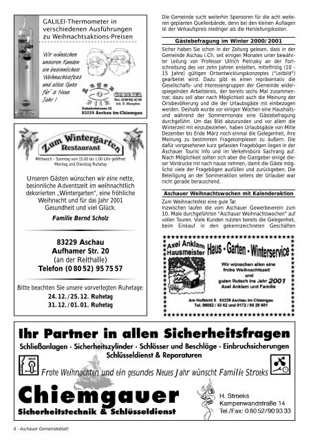 Gemeinde-Blatt - Gewerbeverein Aschau