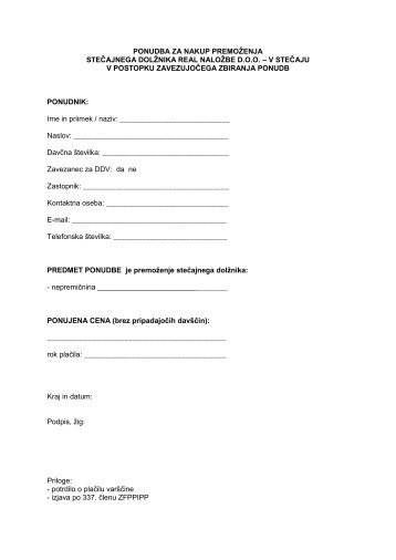 Vzorec ponudbe.pdf - Banka Koper