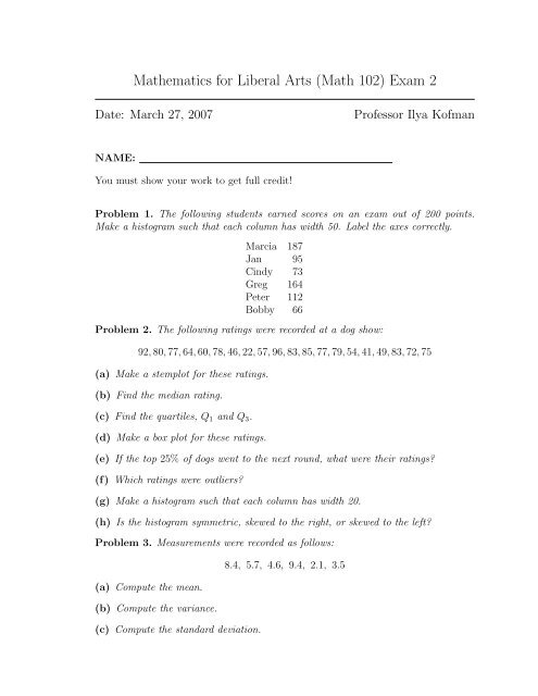 Rounding Decimals  Mathematics for the Liberal Arts Corequisite