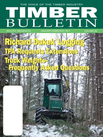 Timber Bulletin Jan/Feb - Minnesota Forest Industries