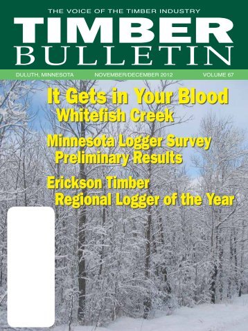 Timber Bulletin Nov/Dec - Minnesota Forest Industries