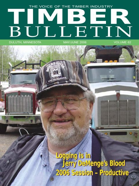 Timber Bulletin May/Jun - Minnesota Forest Industries