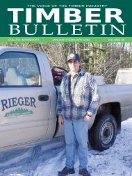 Timber Bulletin Jan/Feb - Minnesota Forest Industries