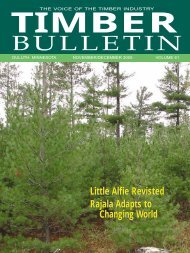 Timber Bulletin Nov/Dec - Minnesota Forest Industries