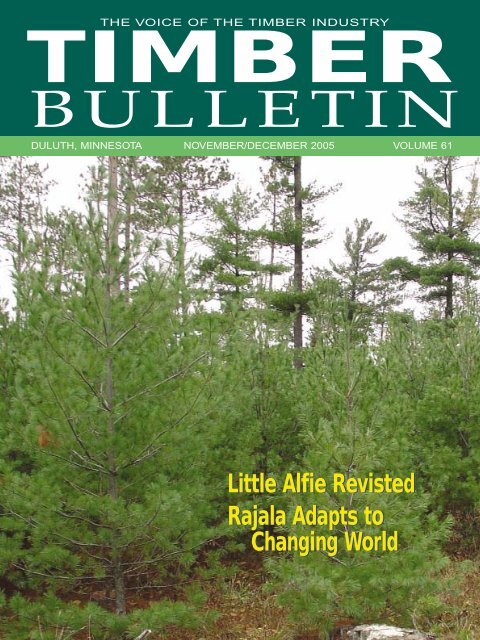 Timber Bulletin Nov/Dec - Minnesota Forest Industries