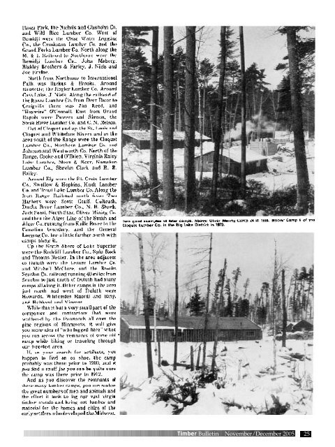 Timber Bulletin Nov/Dec - Minnesota Forest Industries