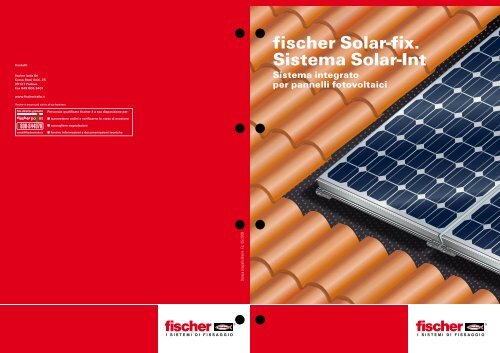 fischer Solar-fix. Sistema Solar-Int - AlemaInvest