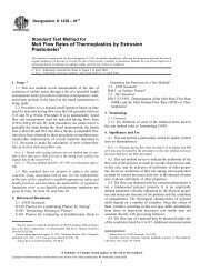 Melt Flow Rates of Thermoplastics by Extrusion Plastometer1