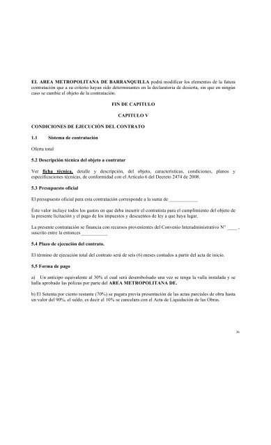 area metropolitana de barranquilla concurso de meritos abierto con ...