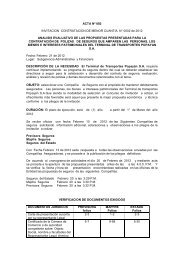 Acta Evaluacion de Proponentes - Terminal de Transportes de ...