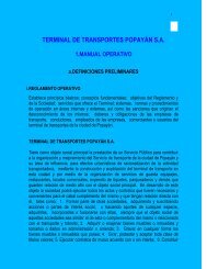 Manual Operativo Terminal de Transportes PopayÃ¡n S.A