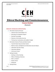 Ethical Hacking and Counter measures