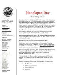 Manalapan Day - Manalapan Township