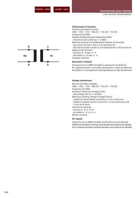 Trasformatori Amperometrici - Rexel