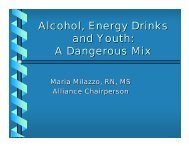 Alcohol, Energy Drinks and Youth: A Dangerous Mix