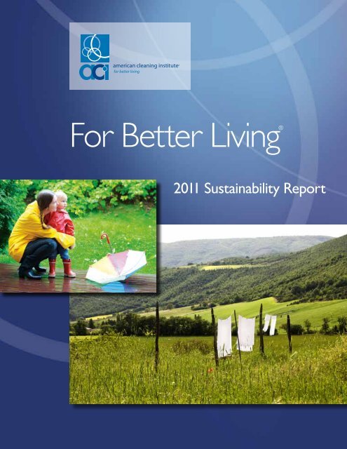 ACI Sustainability Report - The American Cleaning Institute