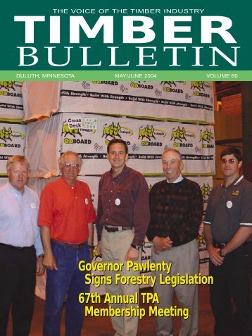 Timber Bulletin May/Jun - Minnesota Forest Industries