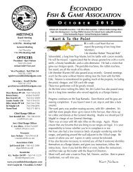 October - Escondido Fish and Game Association
