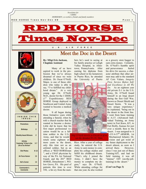 1erhgnewsletterdec09.. - Red Horse Association