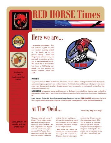 RED HORSE Times - Red Horse Association