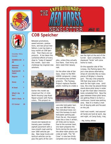 COB Speicher - Red Horse Association