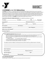 Referral Form - YMCA of Northwest North Carolina