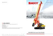 SANY SR200D Electric-engine Rotary Drilling Rig