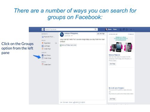 Understanding Facebook Groups