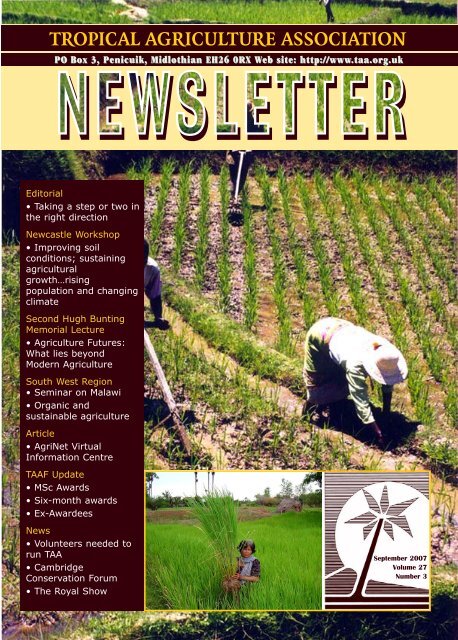 What Lies Beyond Modern Agriculture Bioscience Resource Project