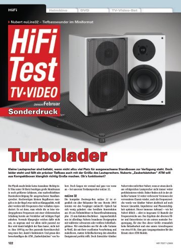 Test in HiFi Test - Nubert