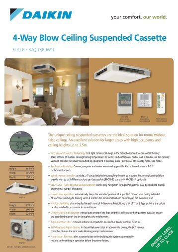 4-Way Blow Ceiling Suspended Cassette - Ultimate Air