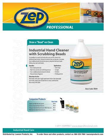 Industrial Hand Cleaner with Scrubbing Beads - Lawson Products