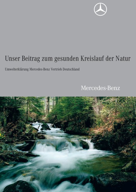 Unser Beitrag zum gesunden Kreislauf der Natur - Mercedes-Benz ...