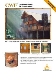 CWF Clear Wood Finish For Exterior Wood