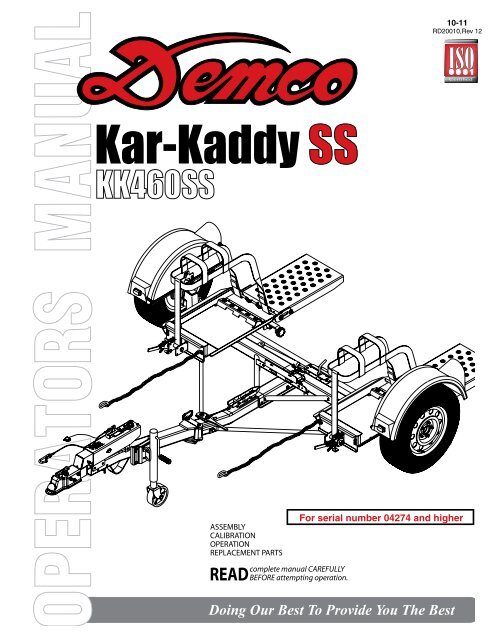Demco car dolly parts deals