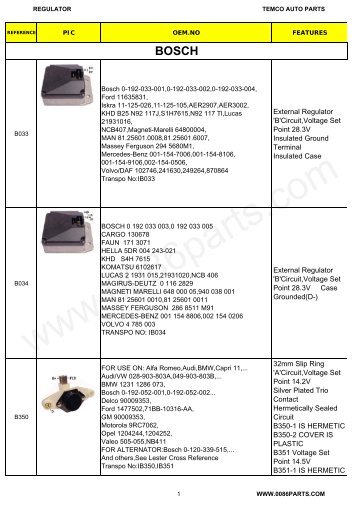 Auto Regulator - 0086parts.com 0086parts