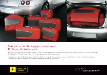 Suitcase set for the luggage compartment Kofferset für Kofferraum