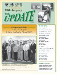 Congratulations - Dalhousie Medical School Surgery Research