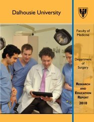 Dalhousie University - Dalhousie Medical School Surgery Research