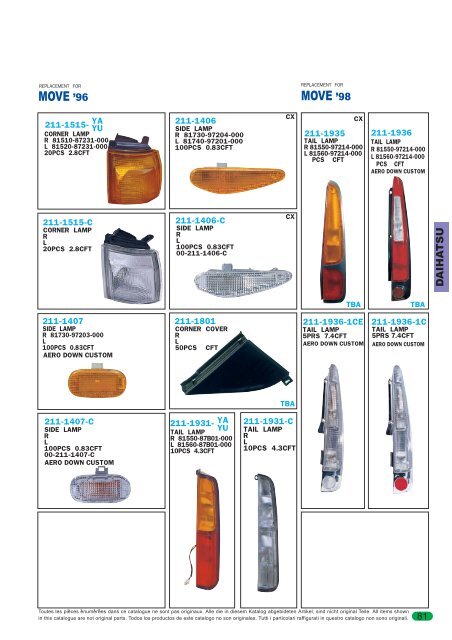 MOVE '98 MOVE '96 - 0086parts.com 0086parts