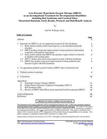 Low-Pressure Hyperbaric Oxygen Therapy (HBOT) as an - HyperMED