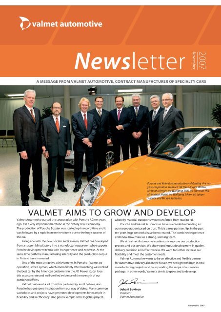 NEWSLÃTTER 10-07.indd - Valmet Automotive