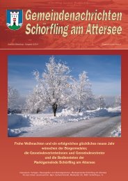 Gemeindenachrichten 03/2011 - Schörfling am Attersee