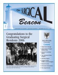 Congratulations to the Graduating Surgical Residents 2006