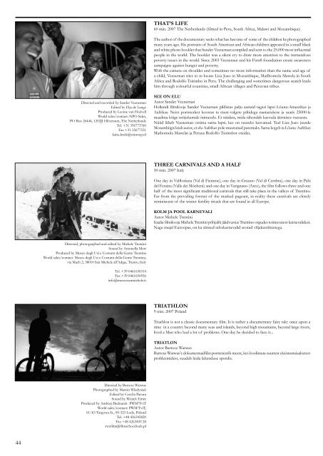 xxii pärnu international documentary and anthropology film festival ...