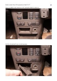 Guide to make I-bus CAN connection in Saab 9-3 T7 - DatorKungen