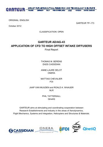 garteur ad/ag-43 application of cfd to high offset intake diffusers