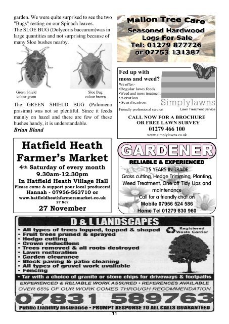 November2010 Edition - Hatfield Heath Village Magazine